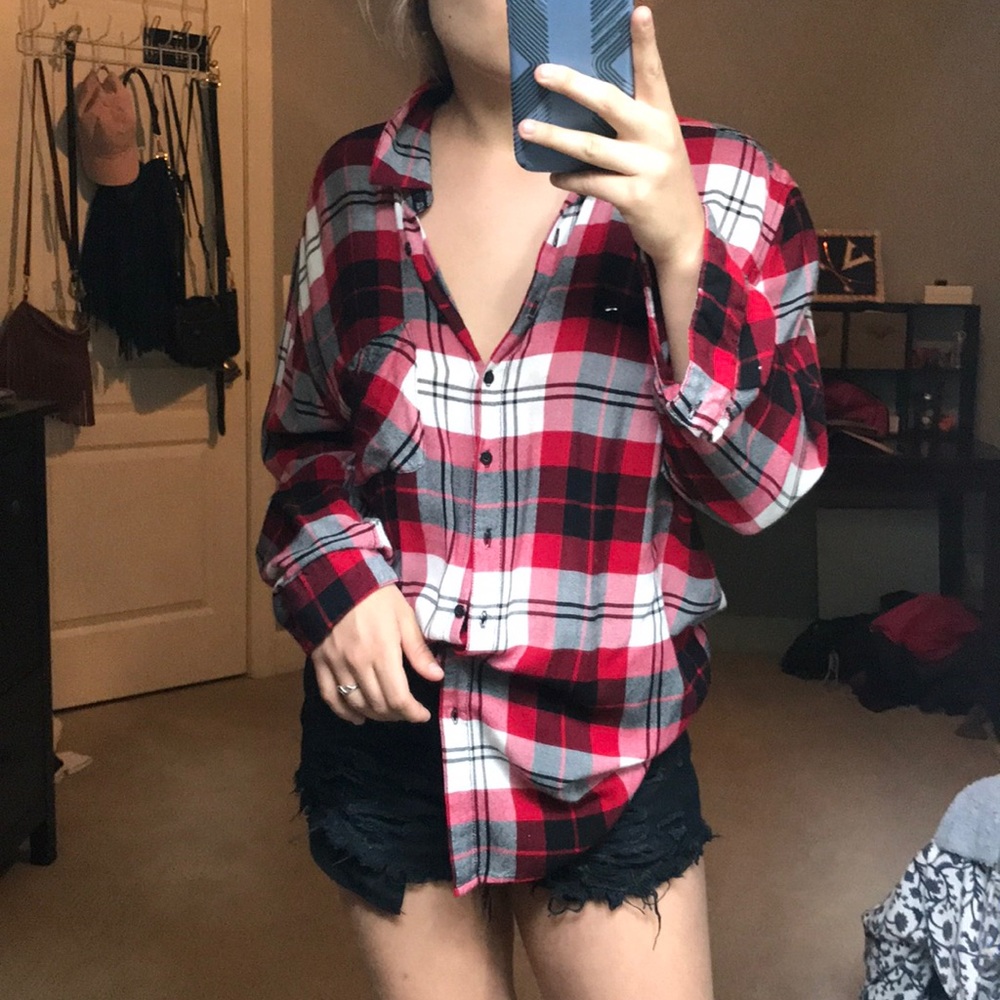 Red/Black Boyfriend Flannel